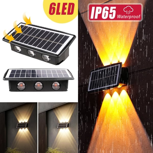 🔥 Solární nástěnná lampa pro venkovní použití