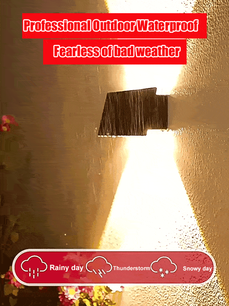 🔥 Solární nástěnná lampa pro venkovní použití