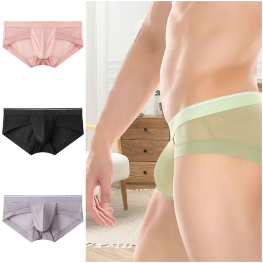 ⭐【Kupte 3 a získejte 1 zdarma】💖Pánské prodyšné síťované slipy Ice Silk
