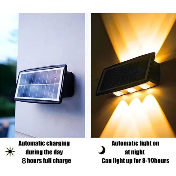 🔥 Solární nástěnná lampa pro venkovní použití