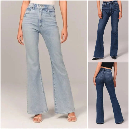 2025👖 Strečové džíny s vysokým sedem