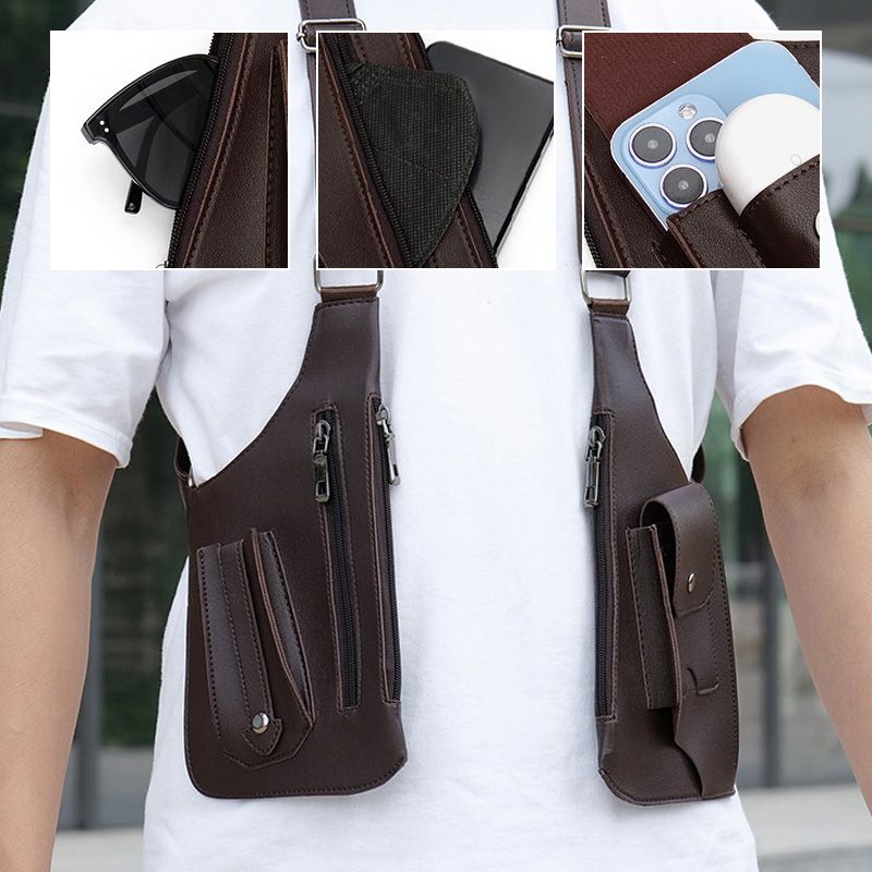 Pánská taktická taška s více kapsami Anti-Theft Multi-Pocket na dvě ramena