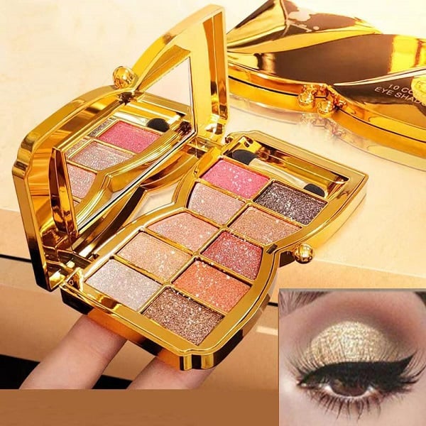 🔥New Hot Selling❤️🔥✨10 colors glitter shimmer eyes shadow pallet