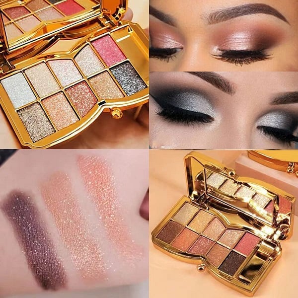 🔥New Hot Selling❤️🔥✨10 colors glitter shimmer eyes shadow pallet