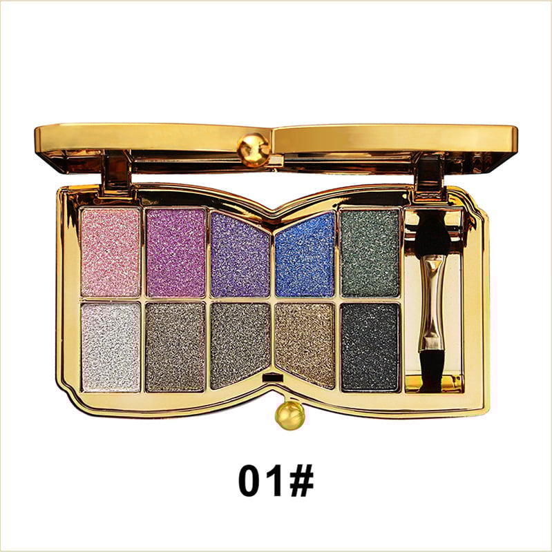 🔥New Hot Selling❤️🔥✨10 colors glitter shimmer eyes shadow pallet