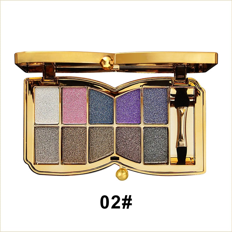 🔥New Hot Selling❤️🔥✨10 colors glitter shimmer eyes shadow pallet