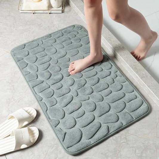 Koupelnová rohož s reliéfem Cobblestone