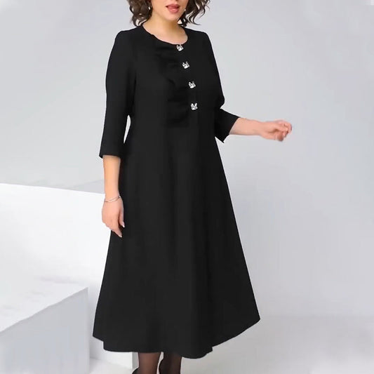 🎀Černé elegantní plus size šaty
