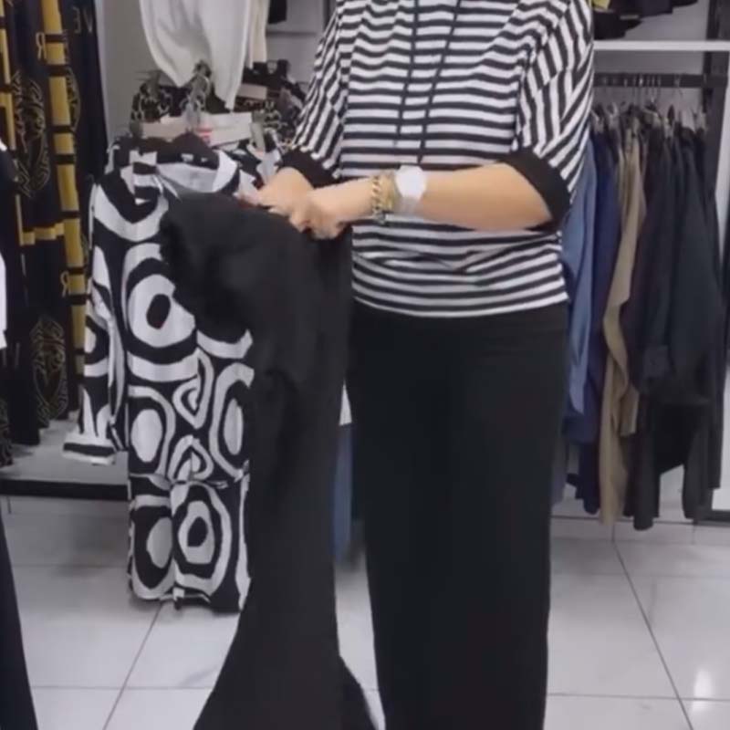 💕Omezený prodej 50% VYPNUTO 💕Dámský pruhovaný top & pevné kalhoty Set