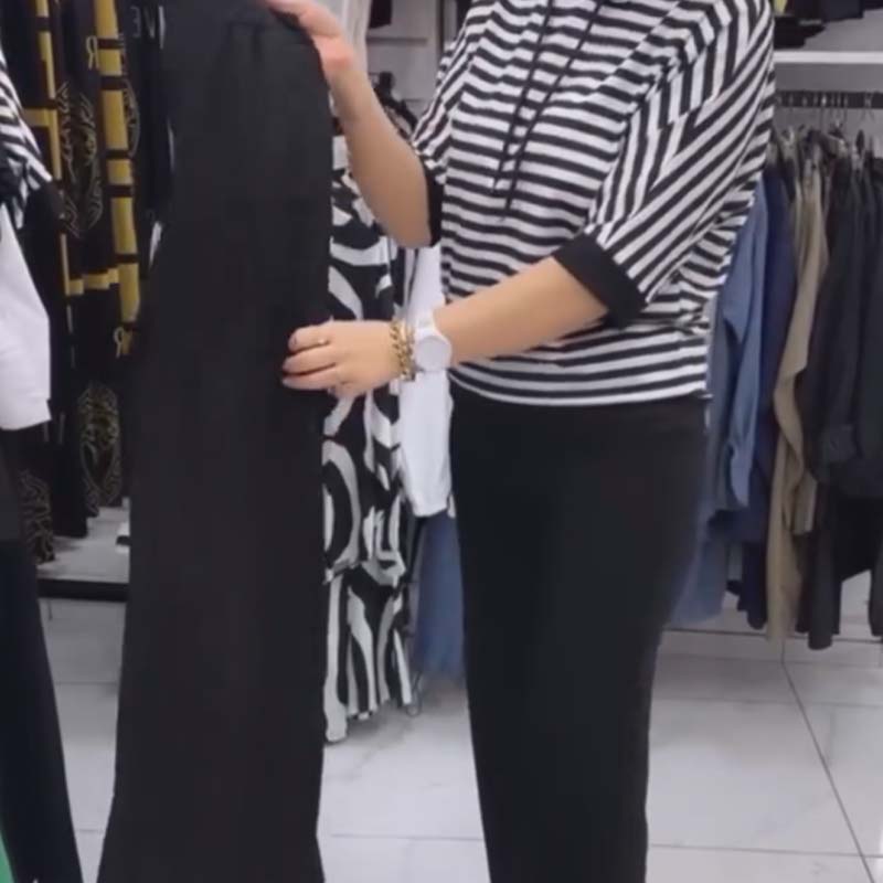 💕Omezený prodej 50% VYPNUTO 💕Dámský pruhovaný top & pevné kalhoty Set