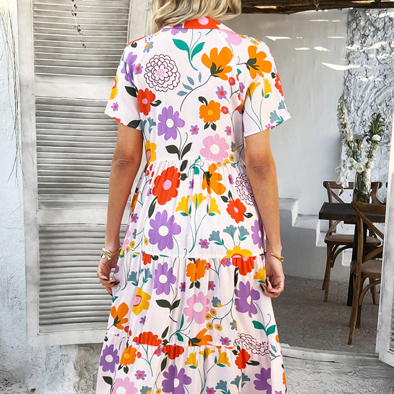 🏖️Dámské ležérní boho šaty s výstřihem do V💃
