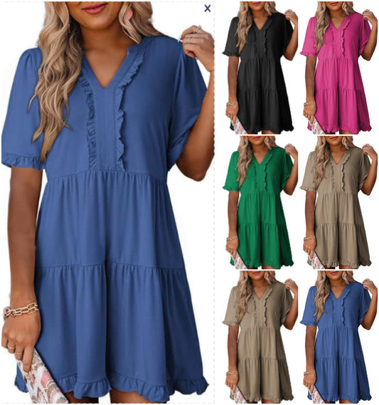 💖Dámské šaty s volánem