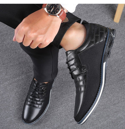 👞Italská klasická pánská obchodní ručně vyráběná kožená obuv