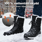 👢 Vattentäta snöstövlar för damer, med fleecefoder och mellanhögt skaft