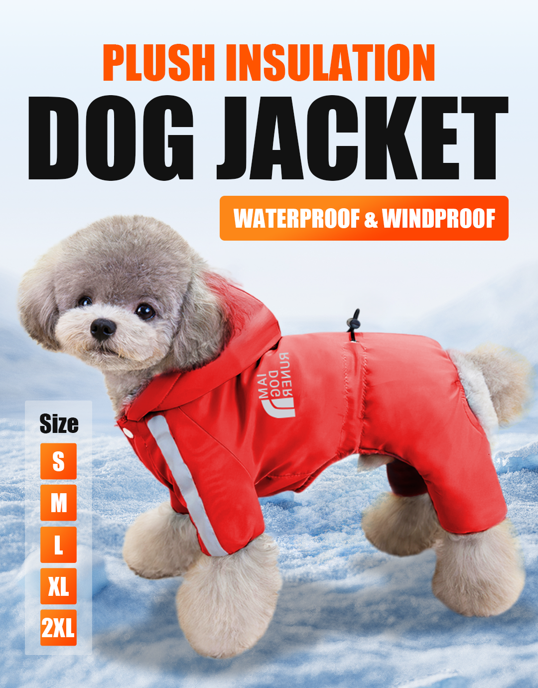 🐕Připravte se na zimu season❄️Waterproof psí zimní bunda