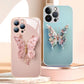 12H tvrdost povrchu proti poškrábání – 3D motýlí kryt na iPhone. Na dobírku! 💎
