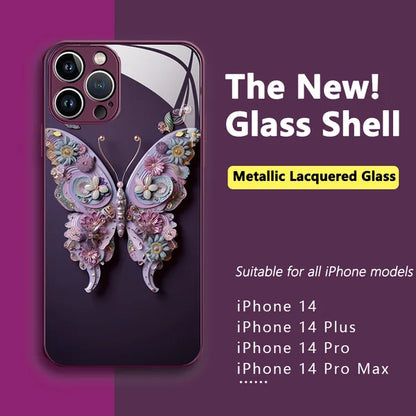 12H tvrdost povrchu proti poškrábání – 3D motýlí kryt na iPhone. Na dobírku! 💎