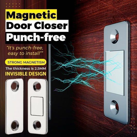 Zavřete dvířka a zásuvky bez vrtání i nářadí – samolepicí magnetický úchyt na dveře. Na dobírku! 🧲