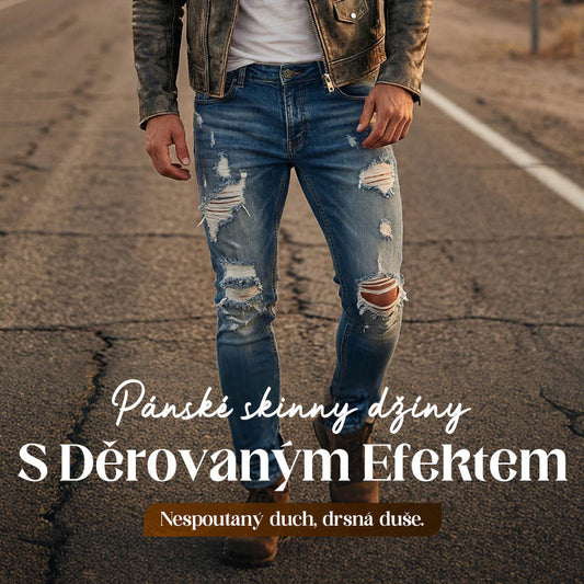 Zdůrazněte svou postavu stylovým střihem – pánské skinny džíny. Možnost dobírky! ✨