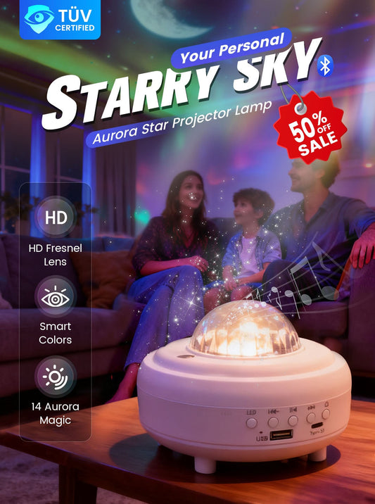 🌌Projektor polární záře – Vychutnejte si hvězdnou oblohu v pohodlí domova ✨