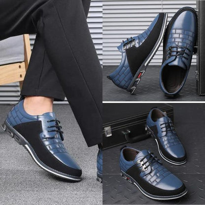 👞Italská klasická pánská obchodní ručně vyráběná kožená obuv