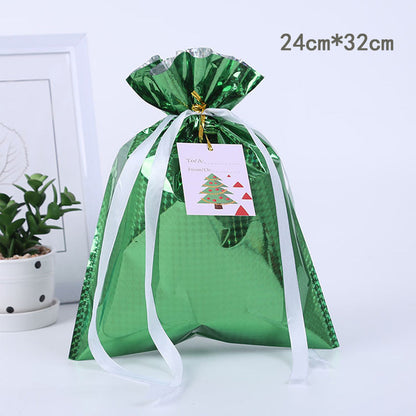 🎅Vánoční dárkové tašky se stahovací šňůrkou (biologicky rozložitelné)