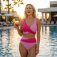 👙 Färgglatt bikini-set i storlek S–3XL: Snyggt och figursydd tvådelat badplagg 🌊