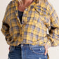 🏆Dámská kostkovaná košile s knoflíky Mineral Washed Button Down