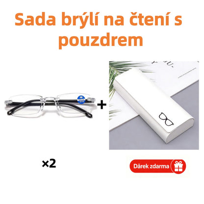 Přepínejte z dálky na blízko jedním pohybem hlavy – autozoom brýle na čtení. Na dobírku! 👓