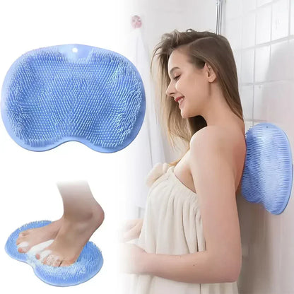 🔥 KUPTE 2 A 1 ZÍSKÁTE ZDARMA! 🚿 Masážní houba na sprchu na nohy a záda – protiskluzová, oboustranná, s štětinami pro hloubkové čištění – ideální pro peeling celého těla ve sprše 🦶