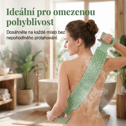 Snižte namáhání ramen díky ergonomickému designu – silikonový kartáč na záda. Na dobírku! 💪
