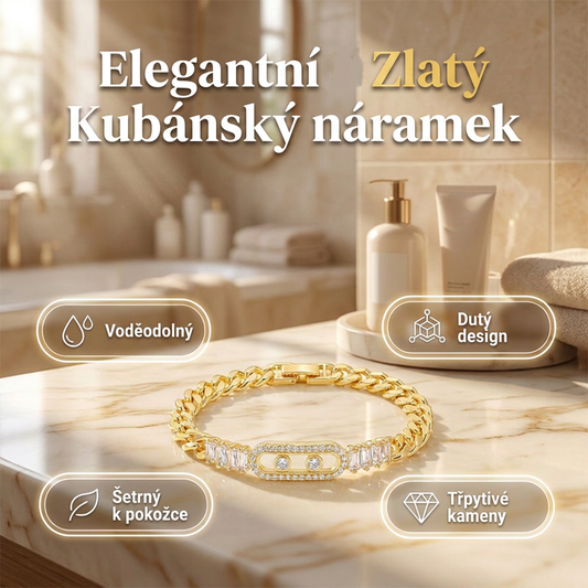 Pozvedněte svůj styl luxusním zlatým řetízkem – elegantní zlatý kubánský náramek. Na dobírku! ✨