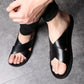 Nazujte je během vteřiny a vyrazte na pláž – pánské kožené plážové sandály. Na dobírku! 👞