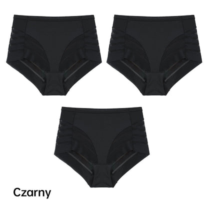 Prodyšné bezešvé pruhované kalhotky pro ženy