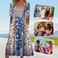 【S-4XL】👗Boho dlouhé šaty s potiskem