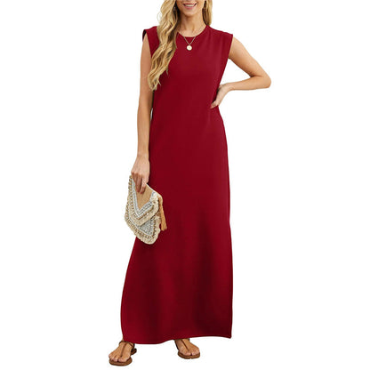 👗Dámské šaty pro volný čas bez pomačkání s rozděleným lemem✨