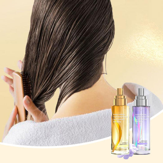 💞 Dlouhotrvající lehký změkčující olej ve spreji na vlasy