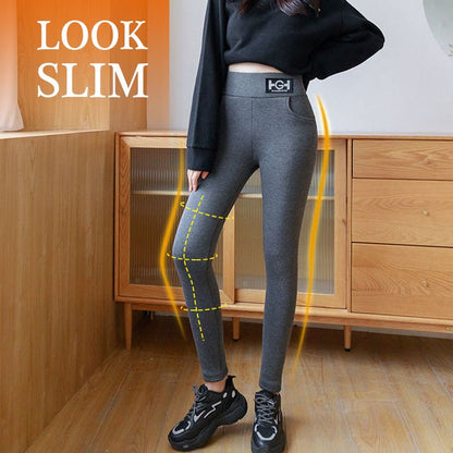 Dámské módní termokalhoty z kašmíru Slim Pants