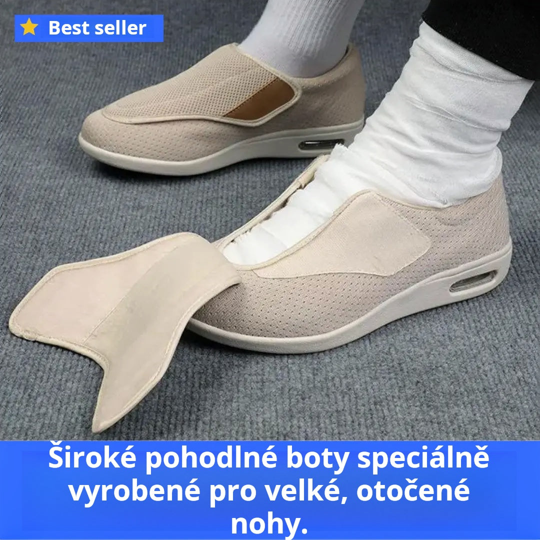 Originální široká pohodlná obuv