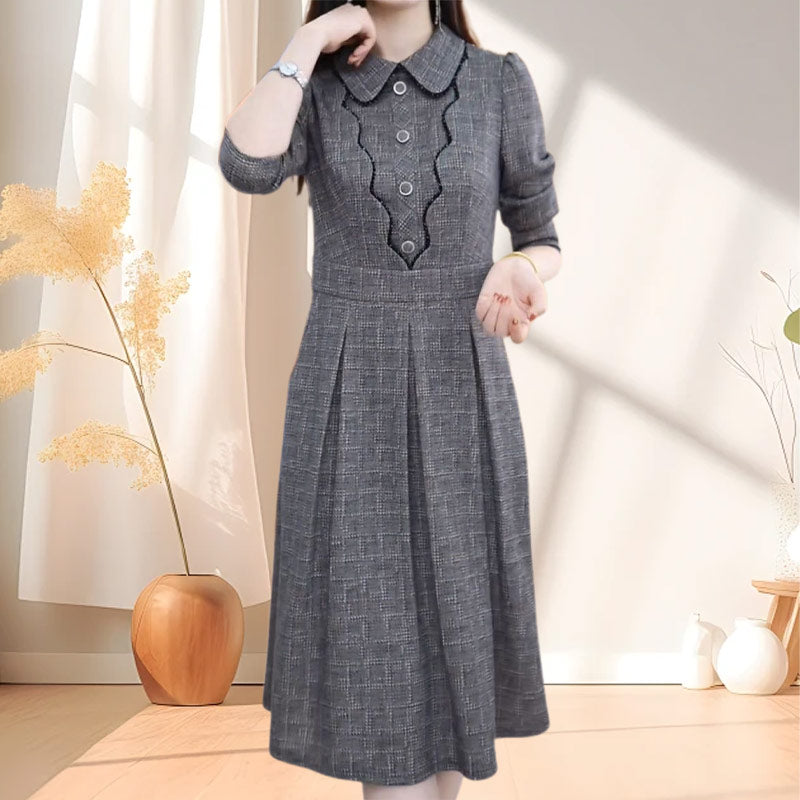 🎅Christmas 50% off sale💥Women's Plaid A-Line Dress