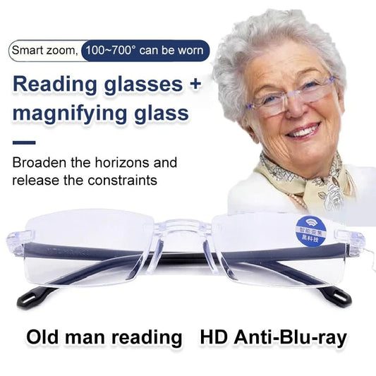 Přepínejte z dálky na blízko jedním pohybem hlavy – autozoom brýle na čtení. Na dobírku! 👓