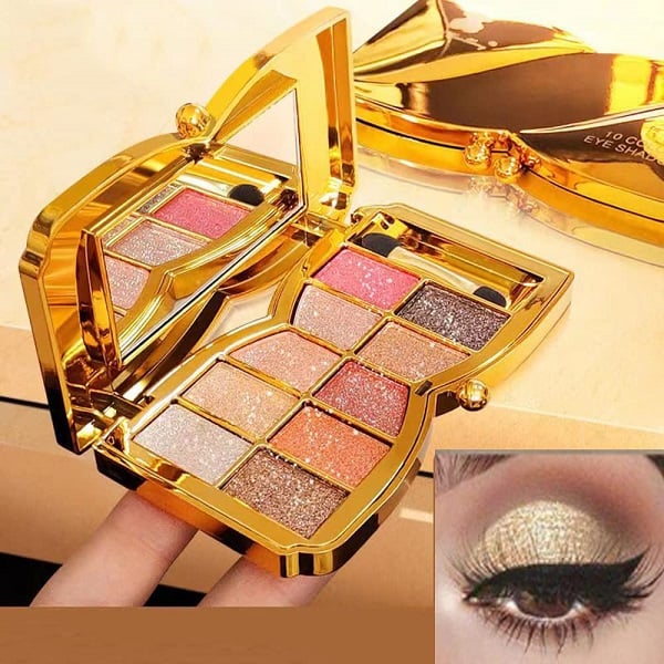 🔥New Hot Selling❤️‍🔥✨10 colors glitter shimmer eyes shadow pallet