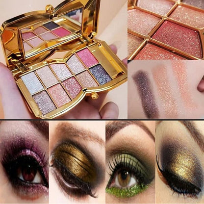 🔥New Hot Selling❤️‍🔥✨10 colors glitter shimmer eyes shadow pallet