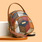 Dámská crossbody kabelka s geometrickým vzorem ve vintage stylu