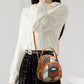Dámská crossbody kabelka s geometrickým vzorem ve vintage stylu