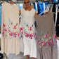 🌸Dámské volné květinové šaty bez rukávů s kulatým výstřihe【S-4XL】