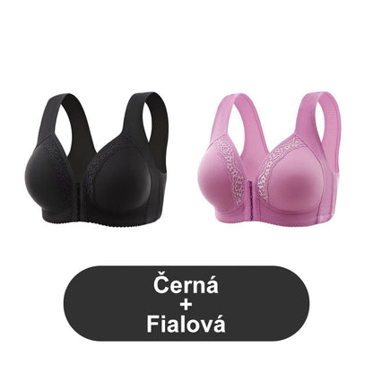 Prodyšná - Podprsenka nadměrné velikosti bez ocelového kroužku [1+1 zdarma].
