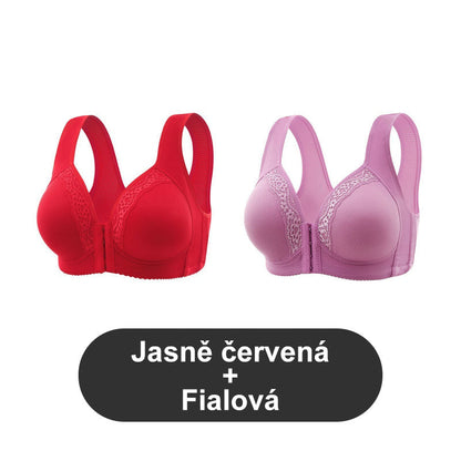 Prodyšná - Podprsenka nadměrné velikosti bez ocelového kroužku [1+1 zdarma].