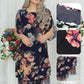 Dámské růže s potiskem Elegantní volné šaty