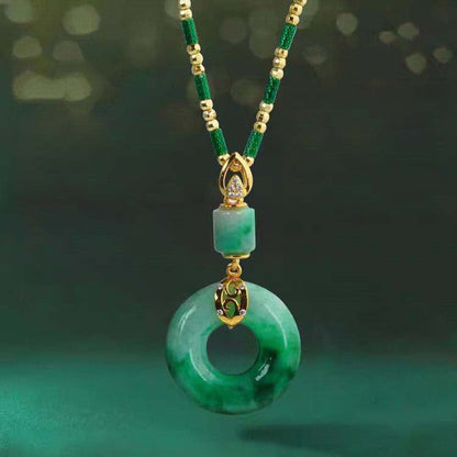 ✨Klidná šperky s jadeitovým přívěskem